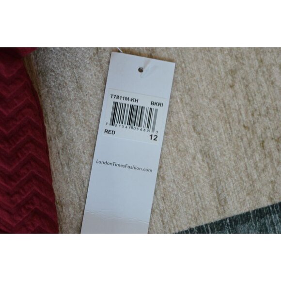 NWT London Times Berry Red Collared Sheath Dress Women's Size 12 Gold Buttons - Picture 6 of 9